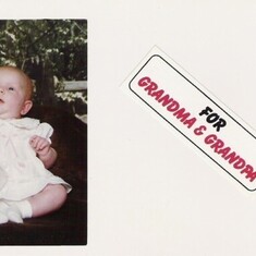 Kimberly - appx 3 months - Grandma's little darling 1989