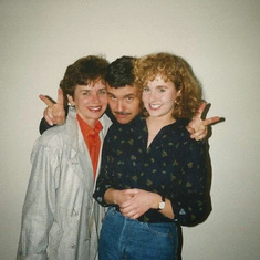 Kim with parents Carol & Phil Wescott Evansville, IN 1985