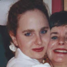 Kim with Mom, nursing School graduation celebration Chadds Ford, PA 1997