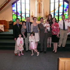 Kim at niece Harlowe's baptism in June 2009 in Carmel (Indiana)