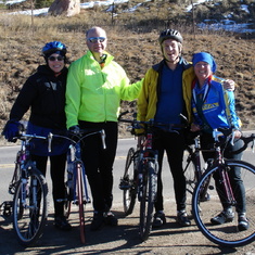 Kim Shields riding with Joe, Randy and Nancy