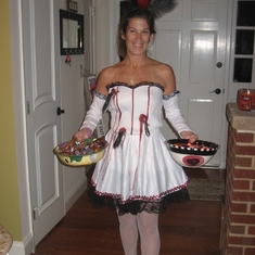 Kirsten dressed for Halloween