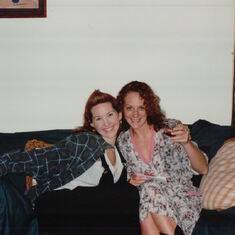 Kirsten and Liz in the apartment that we all  shared (Lisa, Liz, Kirsten) (1996)