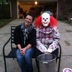 Arty hates clowns!! 