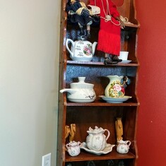 Mamas shelf with all the things she loved!