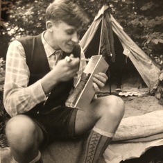 Klaus always loved being outdoors and camping, even as a young guy.