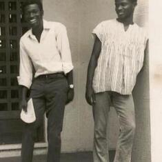 Kofi Adom-B and Kwasi Okoh, Akuffo Hall, Legon, circa 1972.