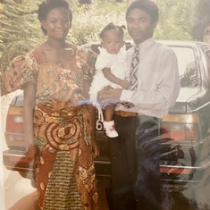 Family picture. Nana Ama at age 3 months. 
Accra, Ghana