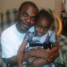 Uncle KD with his niece Nana Gyaaba