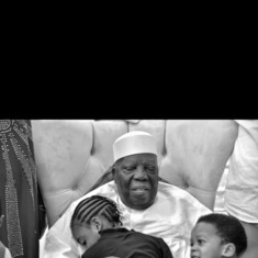 Daddy & grand kids from his 3rd son, Uwa Ayodele Okeaya-Inneh