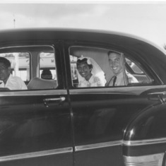 1959 Wedding, leaving St. George's Church