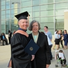 With Eric at his doctoral graduation