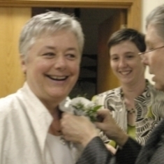 With Eileen & Carla before their wedding