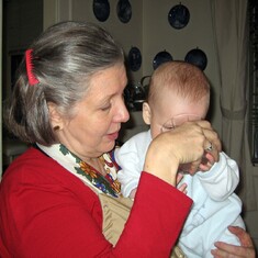 Kristine with great-nephew Patricio (2008)