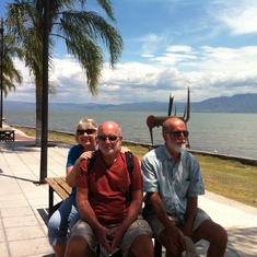 With brother Kent and sister-in-law, Regina in Ajijic, Mexico.
