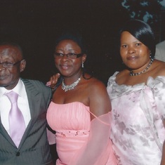 Dad with Fosua and Christine 2009