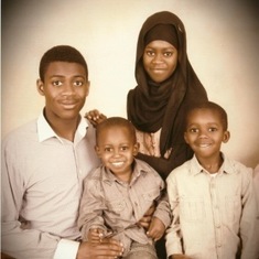 Adwoa Ofori, daughter with her children