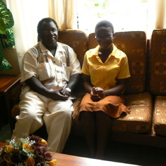 Nana Kojo and Louisa, grand daughter
