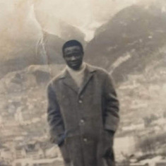 Dr. Dugbatey when he arrived in Germany as a young student.