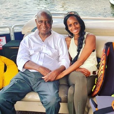 Kwesi and his daughter, Ellie - Ghana - June 2019