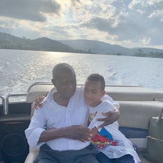Kwesi and his grandson - Ghana - June 2019
