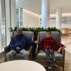 Kwesi and his grandson - St. Louis - Nov. 2019