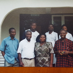 Te, Kwesi, Charlotte, Tetteh at Treycourt hotel, Odumase 