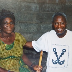 Kwesi with colleague at orphanage in Ho, Ghana 