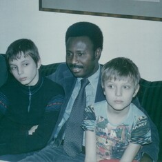 Kwesi with Franz und Hans Koch in Germany 70s