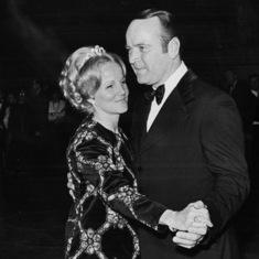 Mayor's inaugural ball with wife Janet dancing to the Tennessee Waltz. 1972