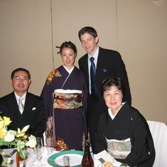 with Mom and Dad Kamogawa, Japan, 2003