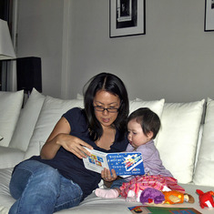 Kaya And Mom Reading at home in Polanco, MX. Edited-1a