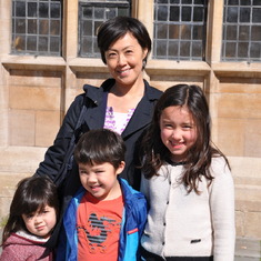 Kyoko, Kaya, Ethan & Isabella, Bath UK, April 2014