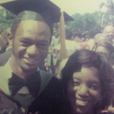 Kenny's Graduation Pic from FAMU 1976 w/friend classmate Randi Thompson
