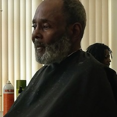 LaDon at barber shop