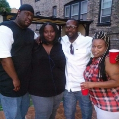 Good times with family: Frank and LaDonna with 1st cousin, Chris Erving and 2nd Cousin Jayesha "Boo"