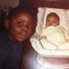 LaDonna at 4years old with her nephew, Virgil