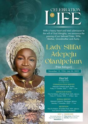 Lady Silifat Adepeju Olanipekun