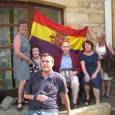 Domme, France, annual memorial for her uncle Jose, June 2014