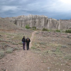 Together in Plaza Blanca, one of our favorite NM places, May 2012