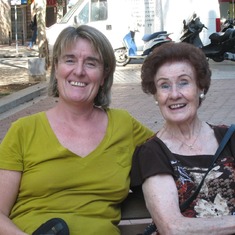 With Mama in Barcelona, Oct. 2011