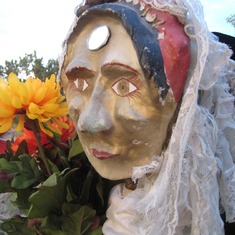 Psyche puppet, one of the only ones from Laia's early puppet experiences, July 2011