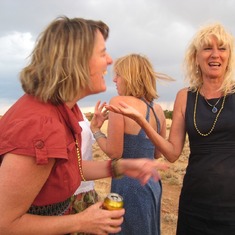 Laughter with gold beads, July 2011