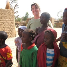 With kids in Dogon, Mail Dec 2009