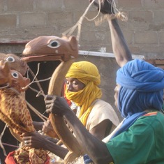 Puppets of our friend Yaya Culybaya, Mali Dec 2009