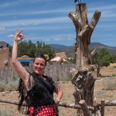 Shortly after moving to Santa Fe, Laia satisfied her desire to immerse herself in Flamenco, July 2005