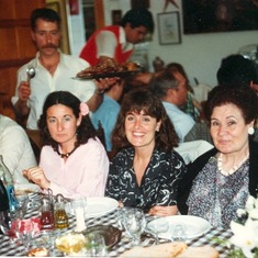 Fiesta Tio Mariano 1985 with Adolpho, Pili, Laia y Mama