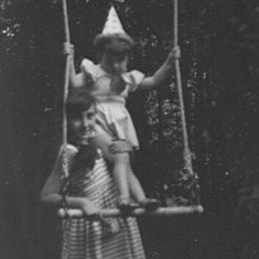 Colombina & sister en Trapezio 1960