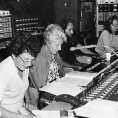 Laila and Jane Welton at a recording session in NY