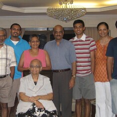 Reunion of Bhaskar and Smita's families in Singapore in 2006.